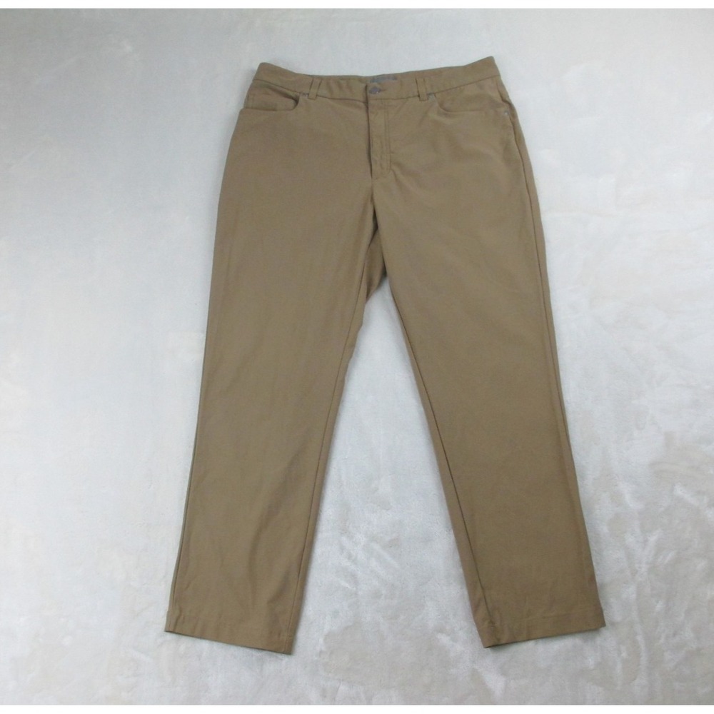 VRST Pants Mens 36‎ Brown Tan Khaki Chino Limitless Stretch Golf Casual 36X30